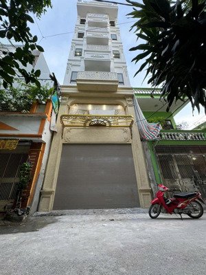 nhà khu phân lô cán bộ- dt 90m2- xây 7 tầng thang máy- đẹp long lanh- về ở luôn