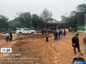 bán mảnh đất 100m-full thổ cư-tại trung lạc sơn tây-ngõ thông rộng-ô tô chạy vòng quanh đất-chỉ 3tỷ