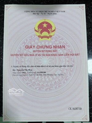 bán 2 lô đất hẻm 1/ lê trọng tấn, hẻm xe hơi 6m siêu rộng, phù hợp đầu tư sinh lợi