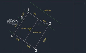 chính chủ em cần bán lô 47m2 ngang 4,6m nở hậu ngõ 3m tại phạm hải đông lãm đa phúc giá chỉ 1,37tỷ