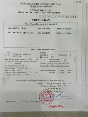 bán nhà ngay 688 / lê đức thọ, dt 5 ,1 x17 12 tỷ, 87m2, hàng hiếm tại gò vấp, hcm