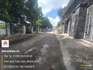 đất thổ cư cam lâm khu dân cư gần đầm thủy triều đường bê tông 7m giá 1tỷ450. gọi ngay 