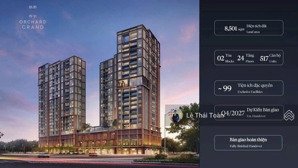 bán căn 3pn 120m2 căn góc hai view siêu vip orchard grand giá 6.5 tỷ thanh toán theo tiến độ cdt