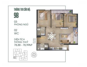 cần bán căn góc 3n 2wc chung cư the fibonan quý 1/2026 bàn giao