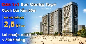 quỹ căn 1+1 đẹp nhất dự án sun centro town hạ long giá chỉ từ 2,5 tỷ kèm chiết khấu giảm giá 16%.