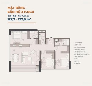 bán căn hộ chung cư 3pn 115m2 tại alumi - alluvia city, văn giang, hưng yên