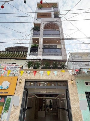 siêu phẩm 6 tầng thang máy hẻm nhựa xe tải thông ngay chợ thạch đà