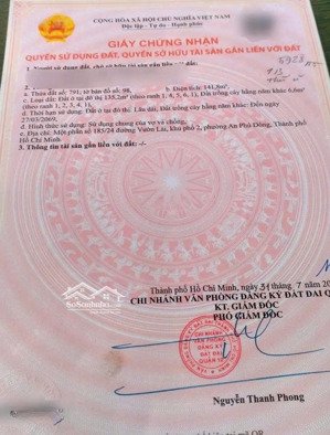 bán đất hẻm 185 đường vườn lài giá 8.6 tỷ diện tích 5 x 28.5m