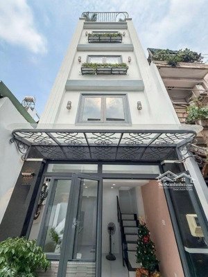 nhà mới đường lê quang định hẻm xe hơi 1 trục tới nhà dt 23m2 full nội thất giá chỉ 5.x tỷ