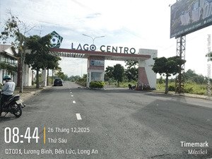 bán nền đất lago centro giá vốn view kênh dt 830 bến lức long an