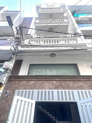 nhà khu đồng bộ hxh lê đứcthọ p6 gò vấp gần chợ an nhơn dt 4x14m xây dựng 4 tầng.