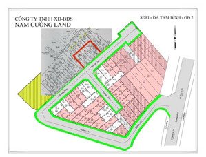 bán đất phường tam bình thành phố thủ đức, dự án nam cường cách chợ đầu mối 200m, dt 52m, giá 3.5tỷ