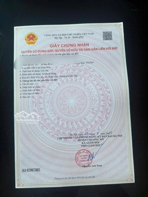 bán đất thổ cư 102m² xuân mai, hà nội, đường thông, ô tô di chuyển thuận lợi