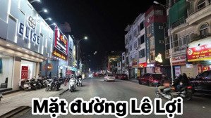 mặt đường lê lợi, 168m2, mt 10m