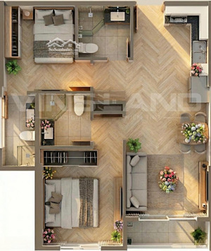 bán căn 2pn2vs giá tốt nhất thị trường 3 tỷ 58.2m2 view nội khu. giá 51tr/m2 đóng tiền đến t11/2026