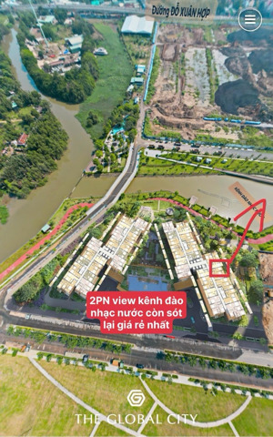 bán 2pn giá cực tốt view kênh đào nhạc nước, giỏ hàng đa dạng căn