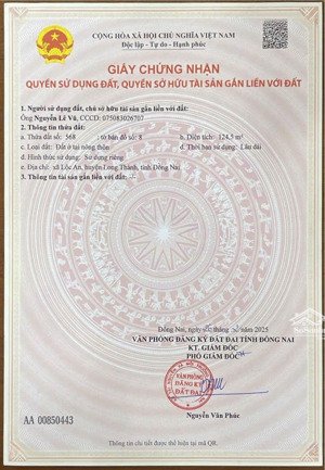 bán nhà 1 trệt 1 lửng đường nhựa + vỉa hè sát kcn lộc an bình sơn