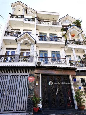 nhà đẹp 4 tầng khu phân lô cao cấp quang trung phan huy ích p8 gò vấp, dt 4x17m tặng full nội thất