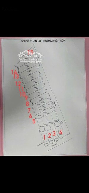 bán 7 lô đất hiệp hoà (phương trâm biên hoà) giá tốt chỉ 3,1 tỷ thương lượng chính chủ