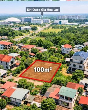 bán ngay lô đất đẹp duy nhất còn sót tại làng miễu đại học quốc gia hoà lạc - cách đl thăng long