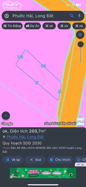 cần bán lô đất ở phước hải 254m2 chạm biển chỉ 5 phút di chuyển