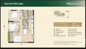 căn hộ góc 2pn siêu đẹp trellia chiết khấu cao