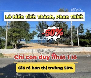 bán 1057m2 có 200m2 thổ cư mặt tiền biển lạc long quân, tiến thành giá tốt 22tr/m2
