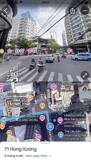 bán khách sạn mặt tiền đường biệt thự khu phố tây nha trang