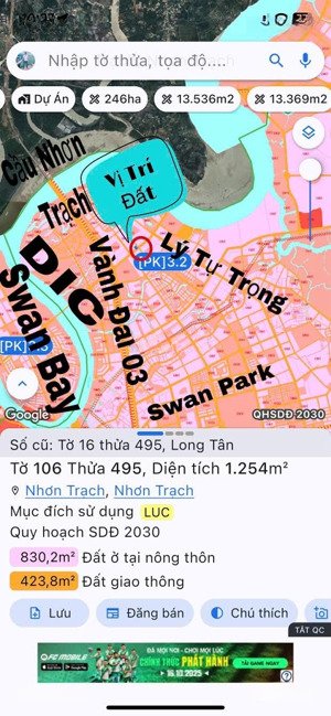 cần bán vài lô đất góc 2mt đường lý tự trọng cách vđ03 600m, gần swan bay, qh ont, giá rẻ đầu tư