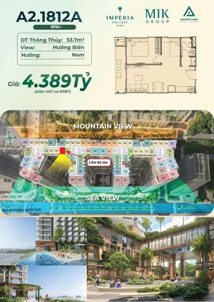 siêu phẩm căn hộ biển view vịnh hạ long ngay trung tâm bãi cháy, dt 54m2, giá cực tốt, ưu đãi khủng