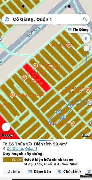 bán nhà 3 tầng hxh đ.cô giang, q.1- dt vuông đẹp 4,1m*14,5m-view dự án the grand manhattan siêu vip