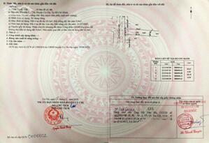 Bán 2 lô đất thổ cư mặt tiền Đỗ Đình Nhân, thị trấn Củ Chi dt 76m2 giá 2,35 tỷ 1 lô