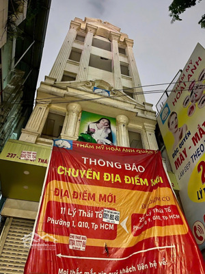 bán nhà mặt tiền 237-239 lý thái tổ, phường vườn lài (phường 9, quận 10), tp.hcm