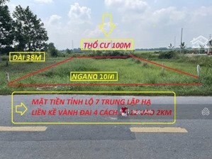 lô đất đẹp ngay tỉnh lộ 7, trung lập hạ, củ chi, đường nhựa, sổ riêng, tiện kinh doanh, giá 1,2 tỷ