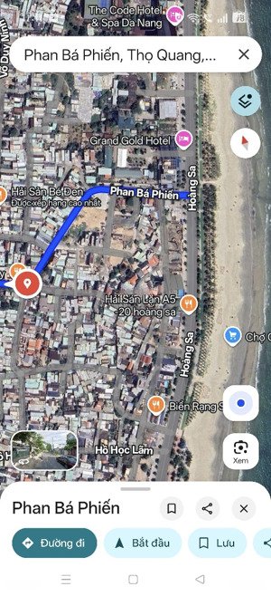 bán lô mặt tiền phan bá phiến 92m2 ngang 5,6m biển mân thái