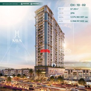 mia center point căn góc 2pn mặt tiền, bàn giao full nội thất liền tường, chiết khấu lên đến 6%