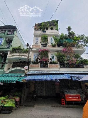 mặt tiền chợ sơn kỳ - 4 tầng có thang máy - full nội thất - ngay aeon tân phú, kdc celadon