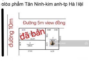hàng f0 f0 f0 siêu mẫu
tân ninh, tân dân (kim anh)
đường thông 10m
cách trục liên xã 15