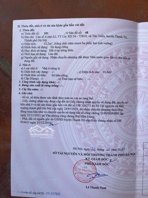 bán đất xây ccmn/chdv dt 55m2 - gara oto - 2 mặt thoáng sát tổng cục 5 yên xá tân triều triều khúc