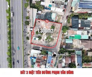 đất giảm 9 tỷ - 3mt phạm văn đồng thủ đức - 35x38m - xây cao tầng - giá bán nhanh 170 tỷ