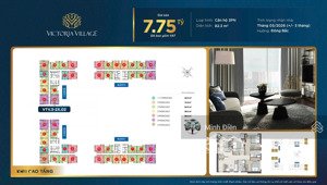 bán cc 3pn victoria village, 7,75 tỷ, 89m2, view đẹp, q2, hcm