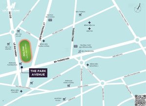 bán căn hộ 2pn, 2wc, 64m2, tầng cao tại the park avenue, 3/2, 15, quận 11, 6,8 tỷ, thanh toan 25%