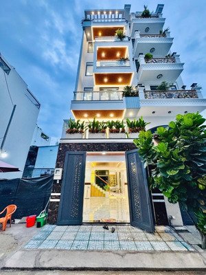 siêu phẩm nhà phố cao cấp 1 trệt lửng 4 lầu thang máy nhập khẩu full nội thất cao cấp