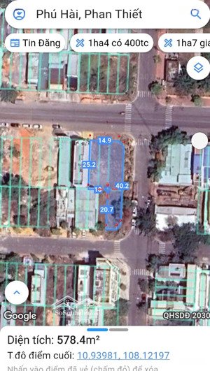 cần bán lô đất góc 3 mặt tiền nhựa võ văn kiệt - phường phú thủy - tp phan thiết