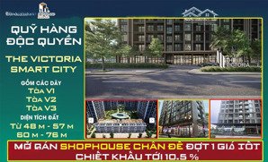 10 căn shophouse khối đế 60m2 - 76m2 the victoria giá 17x tr/m2 - ck 10.5% - dòng tiền 800 tr/năm
