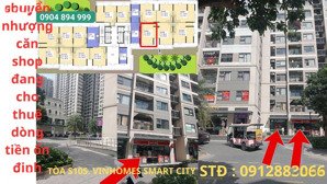 căn shop mặt sảnh tòa s105 vinhomes smart city đang cho thuê 40tr/tháng