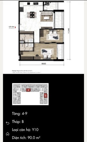 căn hộ 2pn the ten giá từ ~ 5,7 tỷ, dễ ở dễ cho thuê thanh khoản tốt