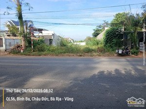bán đất mặt tiền ql56 suối nghệ, châu đức