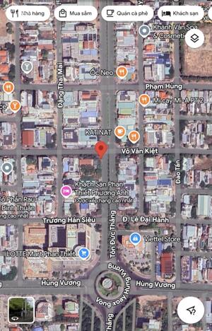 Góc 2 mặt tiền Võ Văn Kiệt – Tôn Đức Thắng, Phú Thuỷ, Lâm Đồng, DT 1061m2 Hướng Bắc + Đông giá 135 tỷ