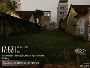 bán lô đất bà huyện thanh quan, thông ra võ nguyên giáp - biển mỹ khê, mỹ an. lh: 